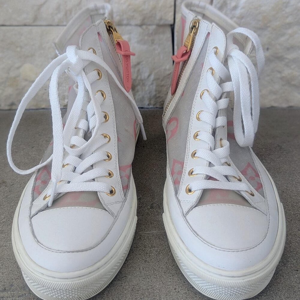 Louis Vuitton Mesh High Top Sneaker, European Size 38